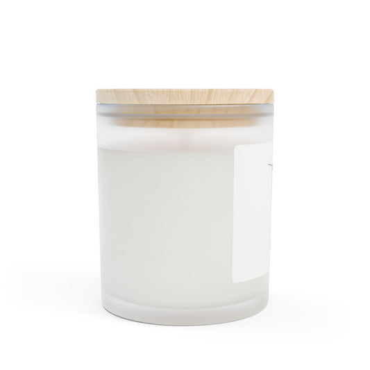 Hummingbird Frosted Glass Candle — 11oz Soothing Aromatherapy Jar