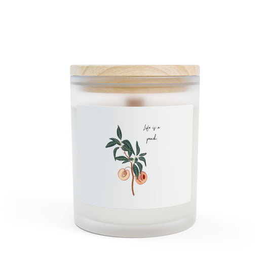 Frosted Glass Candle, 11oz