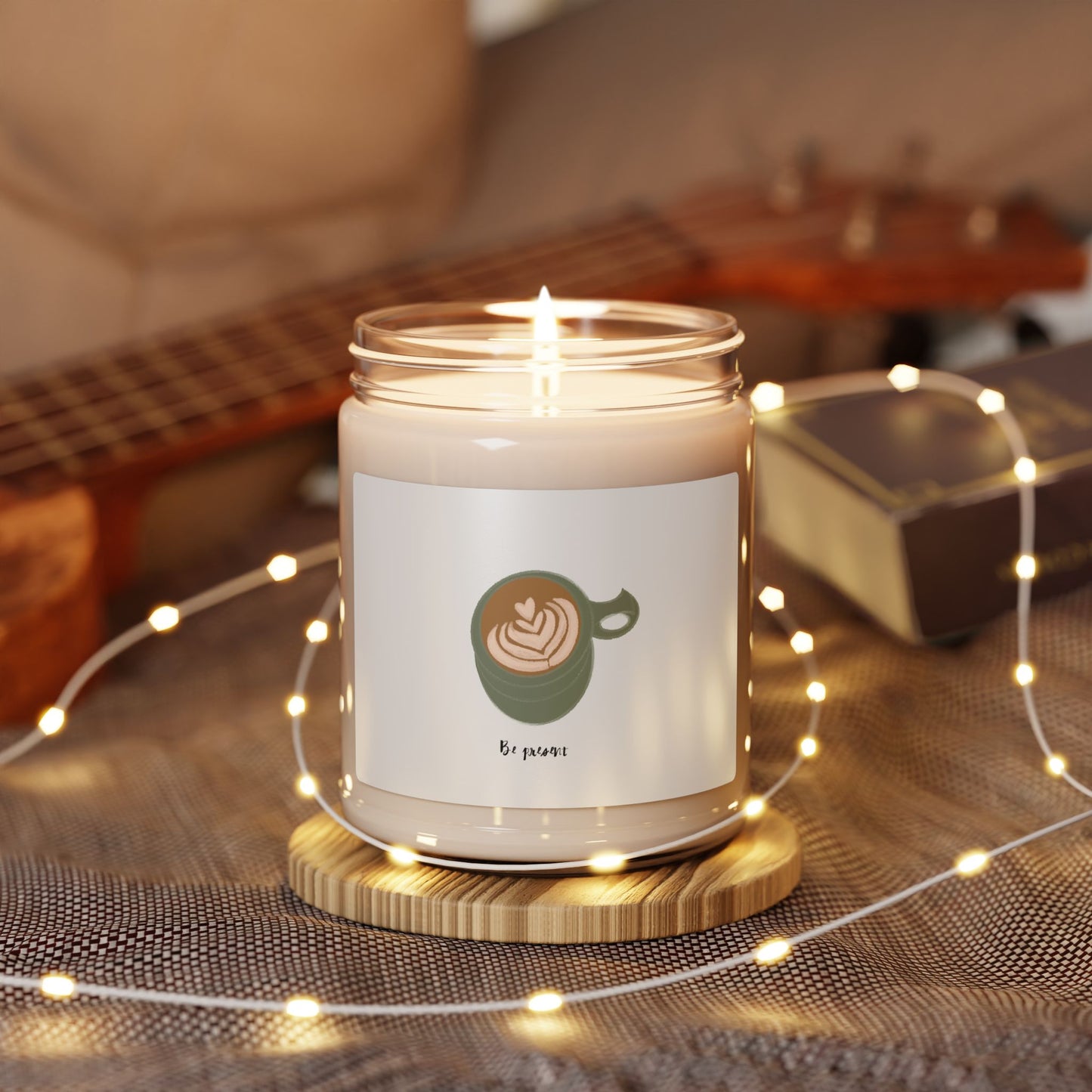 Latte Love Scented Soy Candle — 9oz  Cinnamon Vanilla Scented Jar Candle