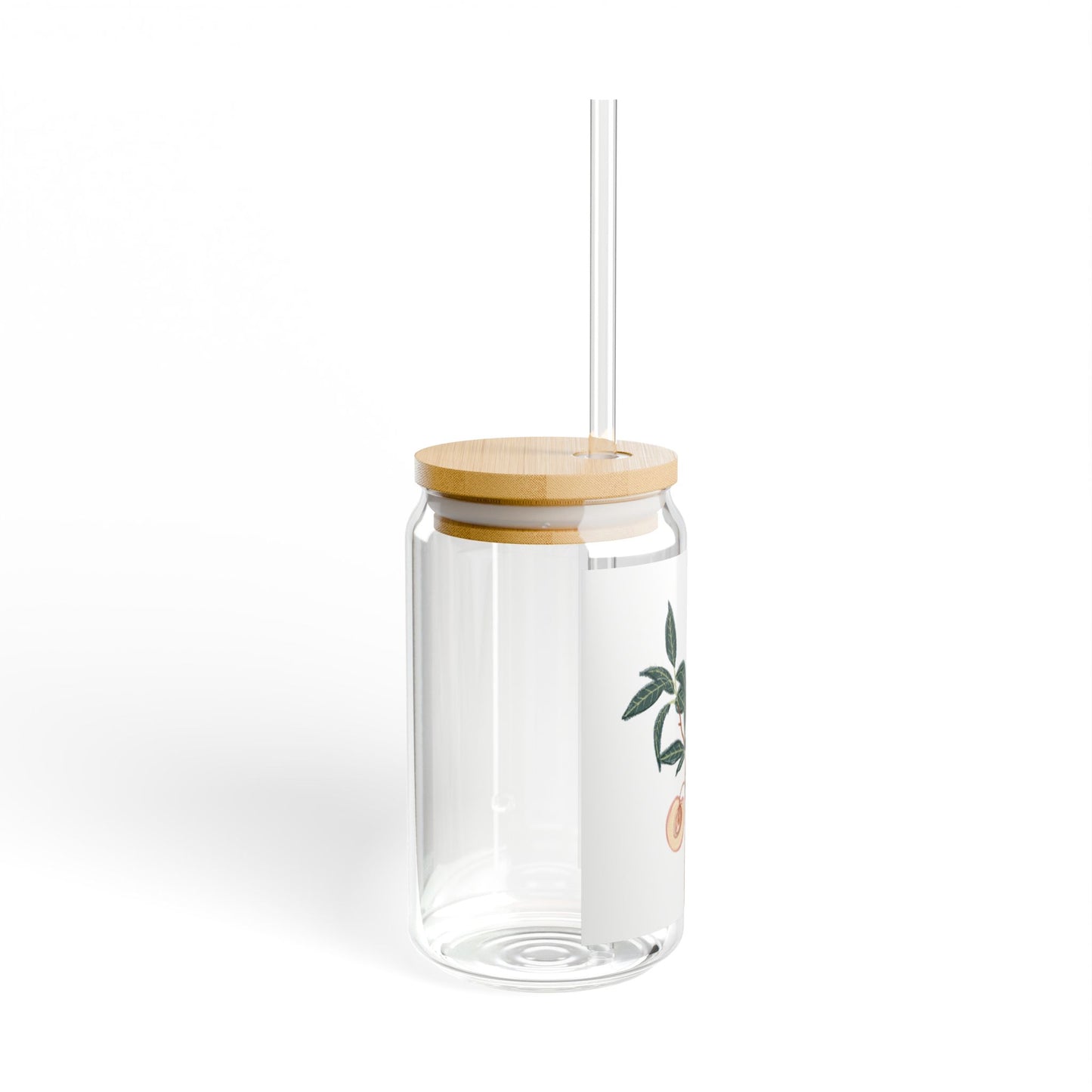 16oz Glass Sipper Cup — Life is a Peach