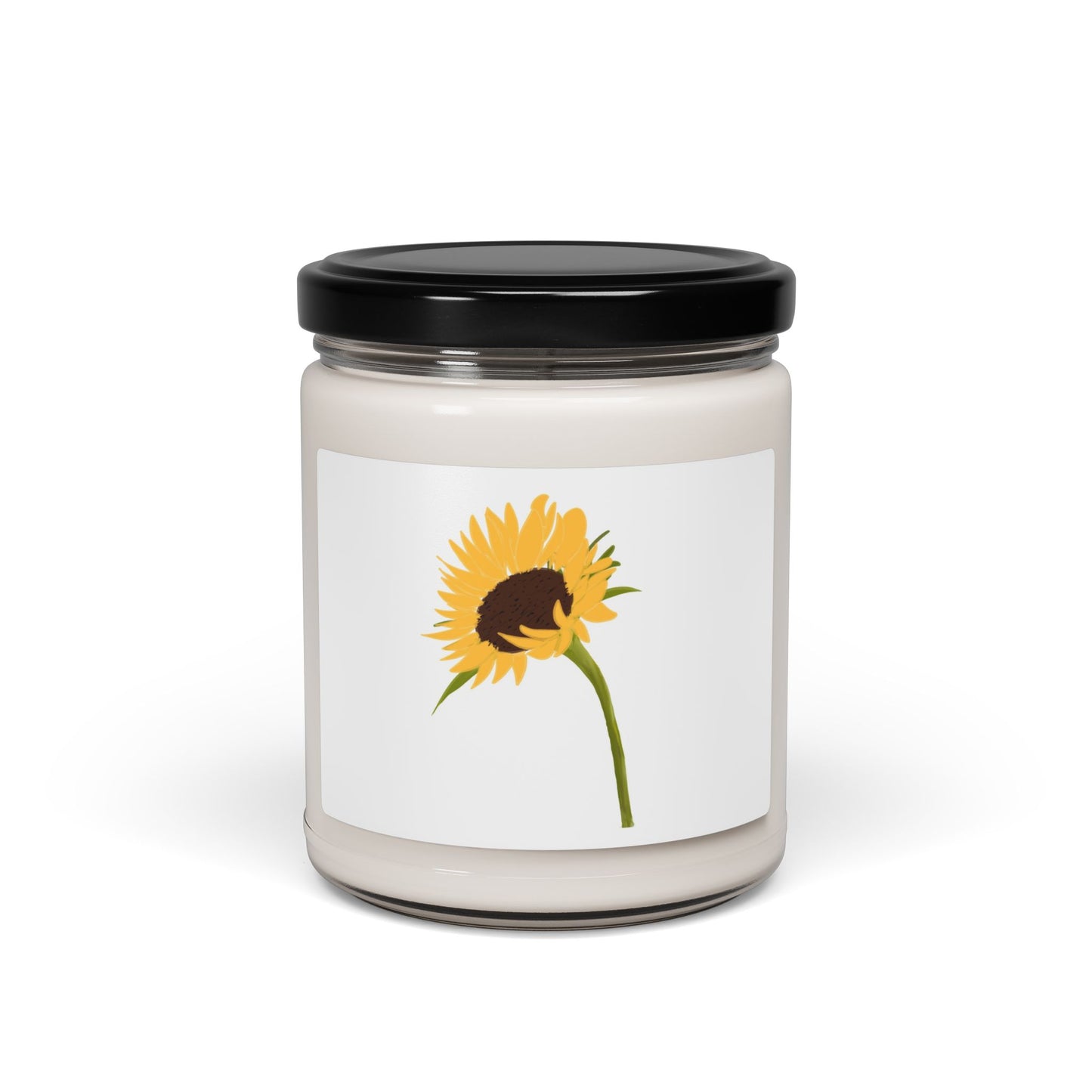 Sunflower Soy Candle — 9oz Scented Jar for Cozy Home, Relaxation & Gifts
