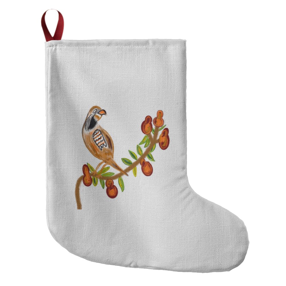 Partridge in a Pear Tree Stocking