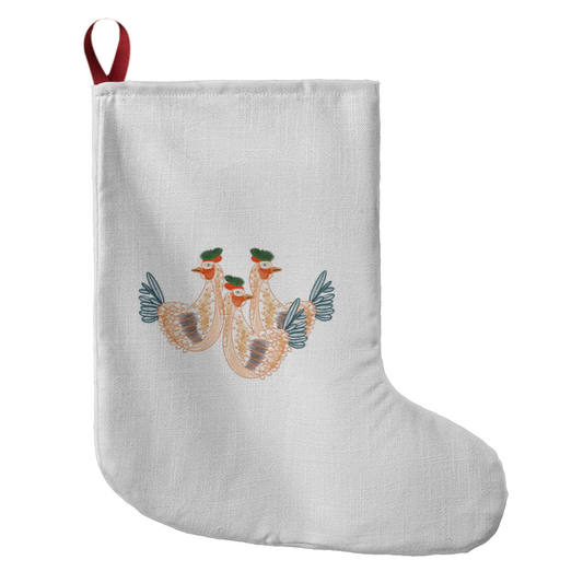 Three French Hens Stocking