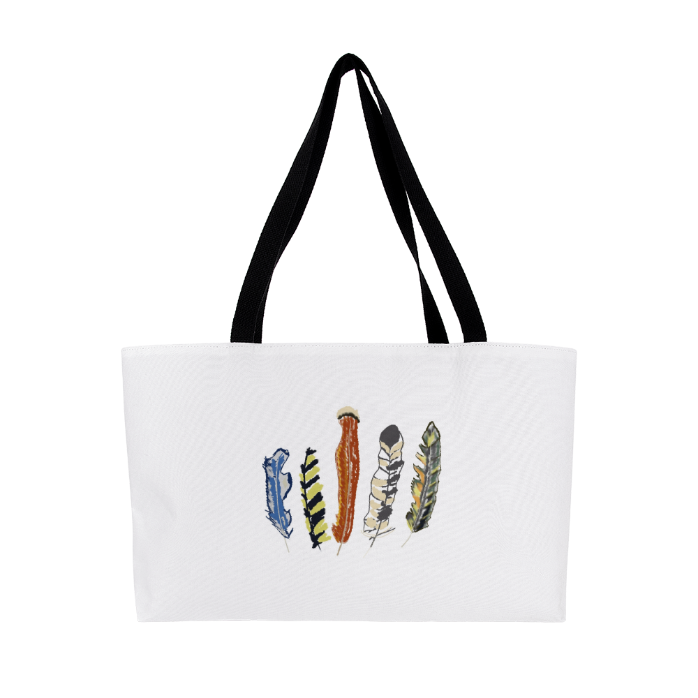 Feather Weekender Tote Bag